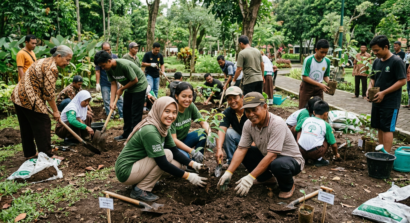 Penanaman Pohon Bersama Komunitas LIVESGP SIAK Hijau