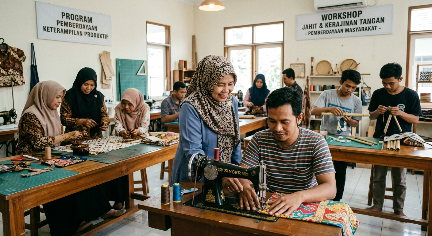 LIVESGP SIAK Berdaya - Program pemberdayaan masyarakat dan peningkatan keterampilan produktif.